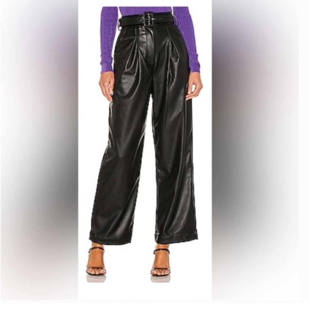 L’ACADEMIE vegan leather pants